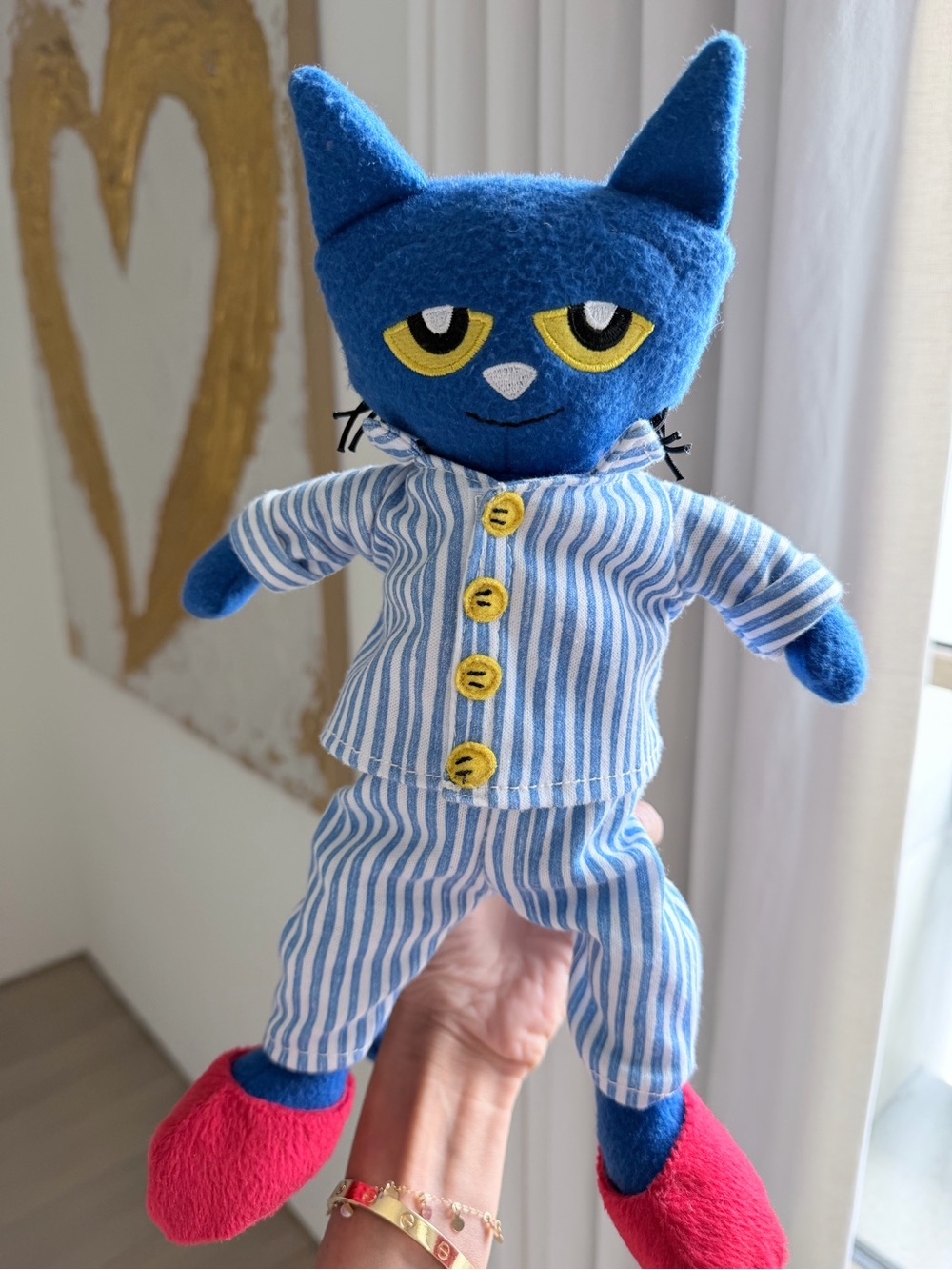 Pete the Cat in bedtime blues doll - Pete the cat stuffy